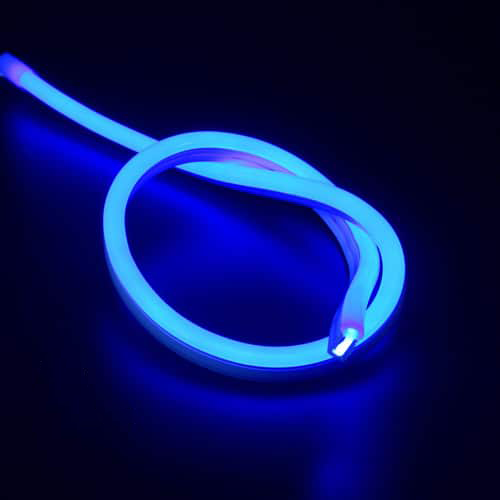 neon flex blauw IP67 dimbaar per-meter plug & play – letsleds.nl