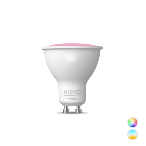 Novo GU10 SMART LED lamp 5,5Watt dimbaar RGBW V3