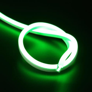 LED neon flex 220V groen IP67 dimbaar per-meter plug & play