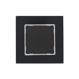 Blindplaat Nero Deluxe Glas zwart