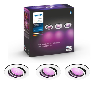 Philips Hue Centura inbouwspot - White and Color - wit rond (3-pack) 0