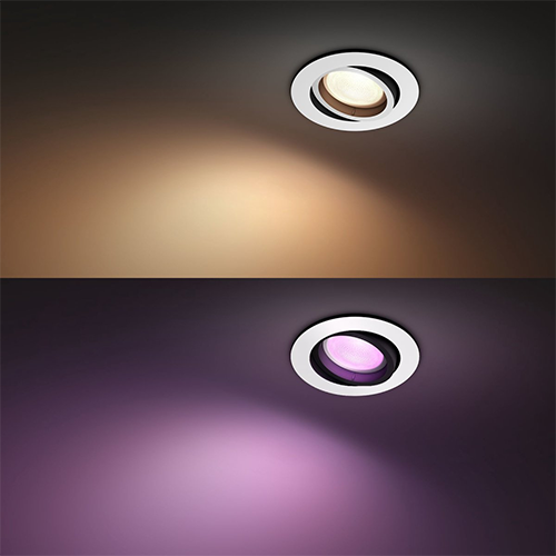 Philips Hue Centura inbouwspot - White and Color - wit rond