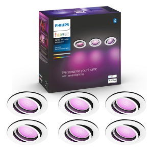 Philips Hue Centura inbouwspot - White and Color - wit rond (6-pack) 1