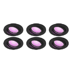 Philips Hue Centura inbouwspot - White and Color - zwart rond 6-pack 1