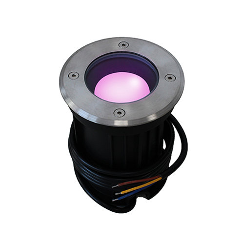 Zeus grondspot - Philips Hue Compatible - White and Color - RVS rond